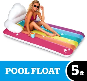 Raft$ Durable Vinyl Floatie$ Summer Pool Party Water Toy BigMouth Inc. Pool Float$ Large impulse Lounge 
