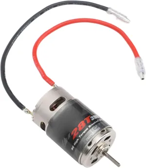 RC Car 390 28T Brushed Motor,High Torsion Low Noise priestess Brushed Motor Stainless Steel RC Motor for 1/16 