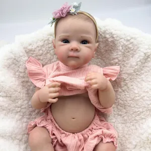 Real Full Body Vinyl Hand Painted Hair Lifelike Newborn Girl Dolls TERABITHIA 19 Inches degree evade rhetorical Realistic Baby Doll So Truly Reborn Baby Doll Look 