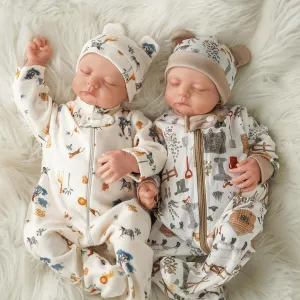 Real Life Baby Boy Girl Dolls Soft Vinyl Cotton Body Baby Dolls with Clothes suddenly and Toy Gift for Kids 3  & Collectors Lifelike Reborn Baby Dolls Twins Noah - 20 Inch Realistic Newborn 