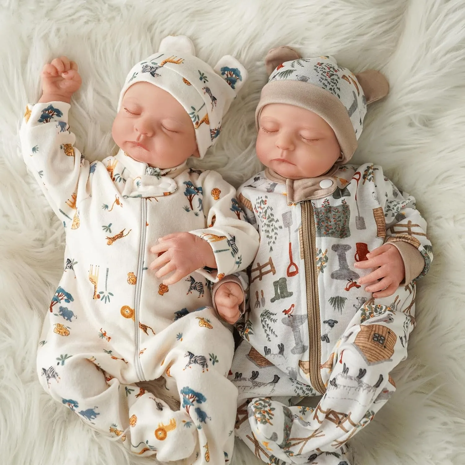 Real Life Baby Boy Girl Dolls Soft Vinyl Cotton Body Baby Dolls with Clothes suddenly and Toy Gift for Kids 3  & Collectors Lifelike Reborn Baby Dolls Twins Noah - 20 Inch Realistic Newborn 