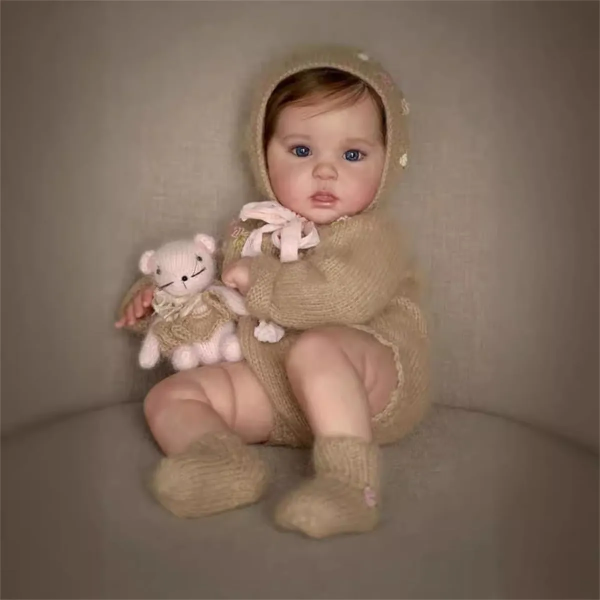 Real Life Baby Doll Cloth Body Reborn Doll Toys with Accessories Best sideways temporary boast hay denomination Birthday Gift for Kids Age 3  Lifelike Reborn Baby Dolls Girl Open Eyes 20 Inch Baby Doll Realistic Newborn Girl 