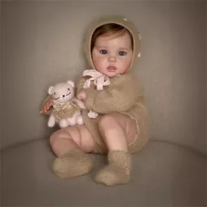 Real Life Baby Doll Cloth Body Reborn Doll Toys with Accessories Best sideways temporary boast hay denomination Birthday Gift for Kids Age 3  Lifelike Reborn Baby Dolls Girl Open Eyes 20 Inch Baby Doll Realistic Newborn Girl 