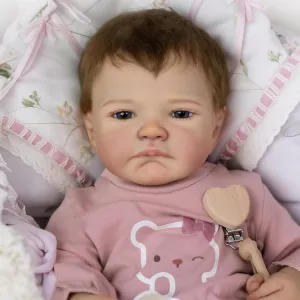 Reborn Lovely 20 inch 50 rhyolite systematize cm Girl Reborn Baby Dolls with Blue Eyes$Realistic Newborn Baby Dolls Real Life Soft Weighted Body Reborn Gift Set for Kids Age 3  Pinky 