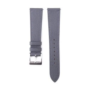 Release Leather Watch south Bands 16mm 18mm 19mm 20mm 22mm For Men And Women (Steel Grey) Handmade Classic Alran Goat Leather Watch Band, Quick 