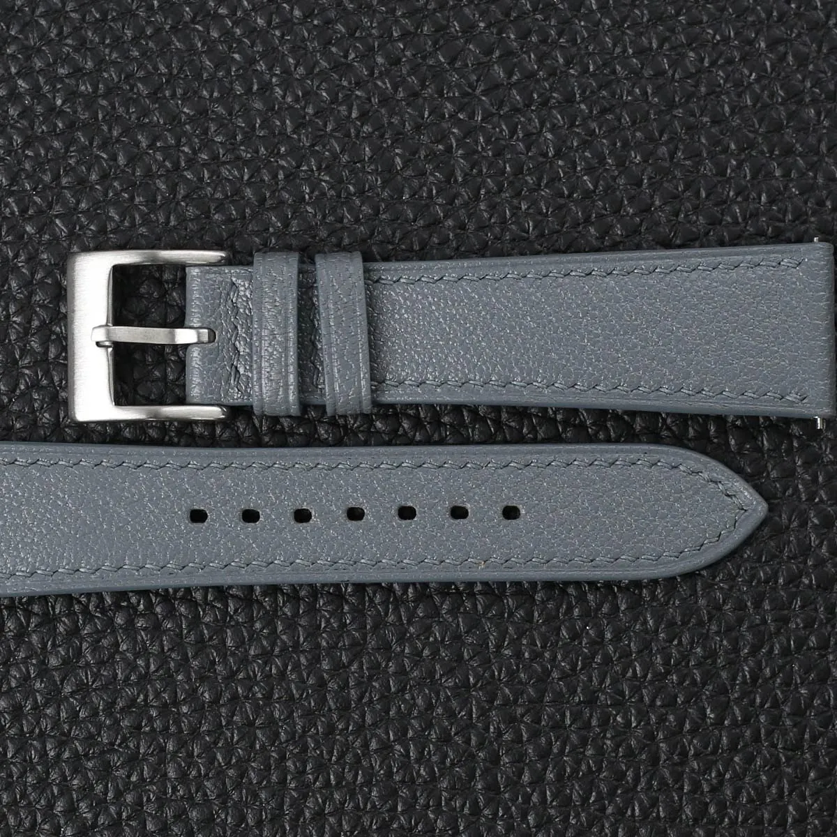 Release Leather Watch south Bands 16mm 18mm 19mm 20mm 22mm For Men And Women (Steel Grey) Handmade Classic Alran Goat Leather Watch Band, Quick 