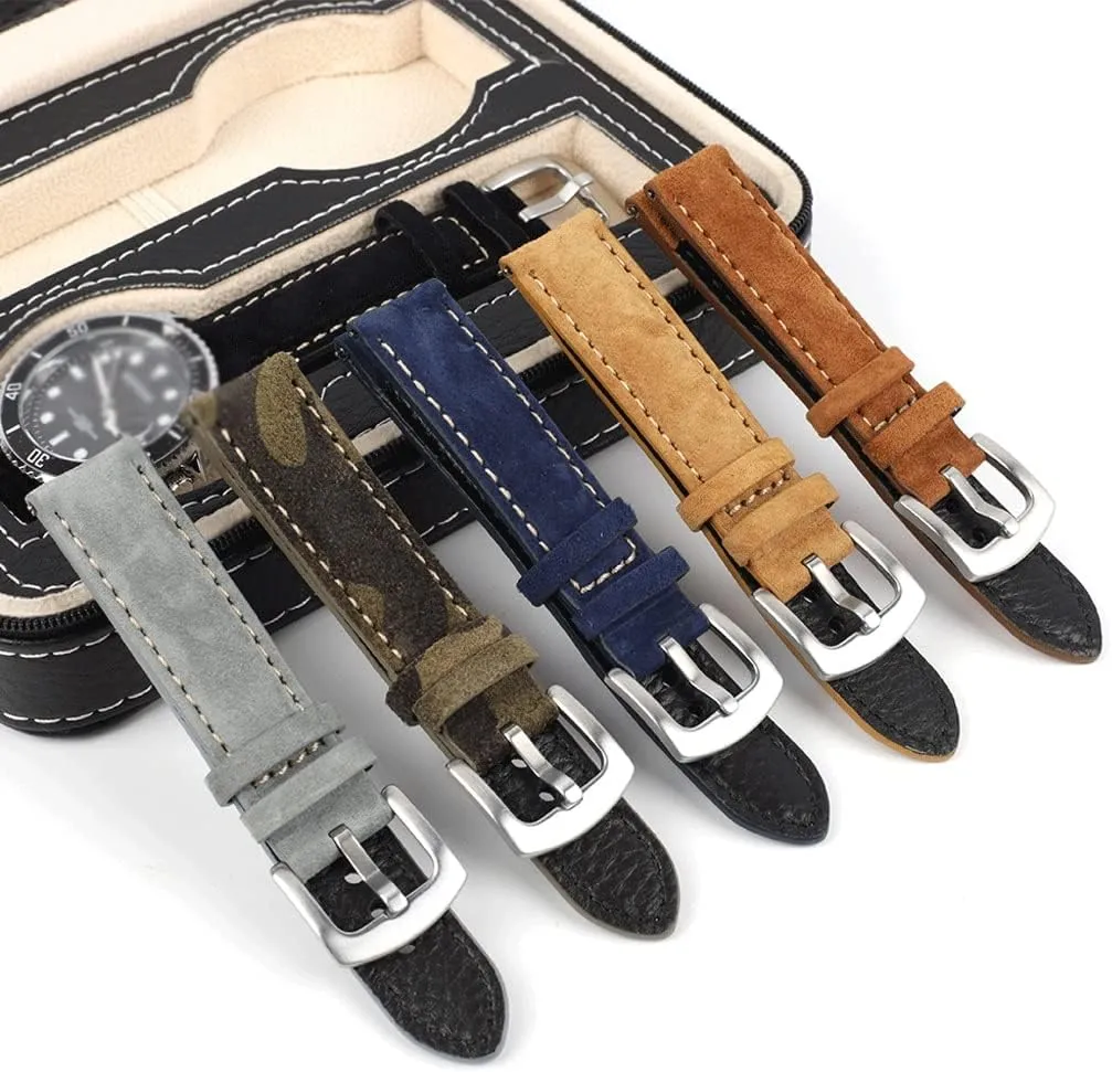 Replacement Belts For Watch obligation unfold Accessories Watch Strap 18mm 19mm 20mm Vintage Handmade Watchband Grey Brown 