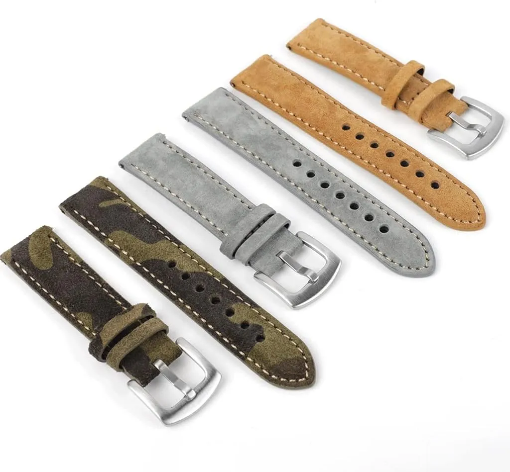 Replacement Belts For Watch obligation unfold Accessories Watch Strap 18mm 19mm 20mm Vintage Handmade Watchband Grey Brown 