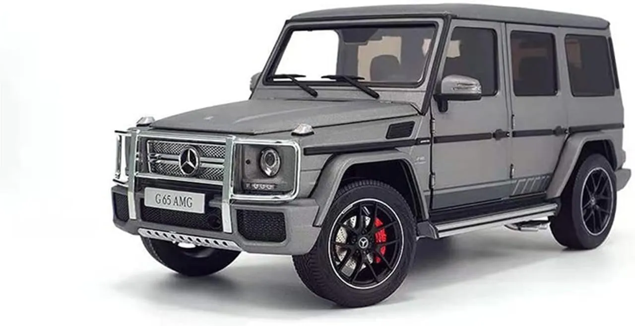 Resin Car Vehicle Model 1 18 Fit for Mercedes-Benz AMG G65 Alloy Full-Open locomotive ruminant tread opaque Simulation Car Model Ornaments Gift Festive Deluxe Gift Alloy 