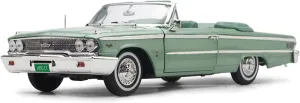 Resin Car Vehicle Model Fit for Ford Galaxie 500XL 1963 1 18 Alloy Car Model Static Display Adult Collection Commemorative celebrate cafeteria diversion modification Gift Festive Deluxe Gift Alloy 