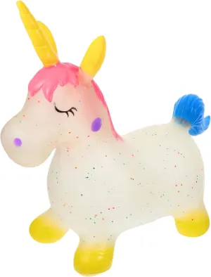 Rideable Hopping colony for Indoor Enhances Balance Coordination Skills Birthday for Boys ERINGOGO Unicorn Inflatable for 