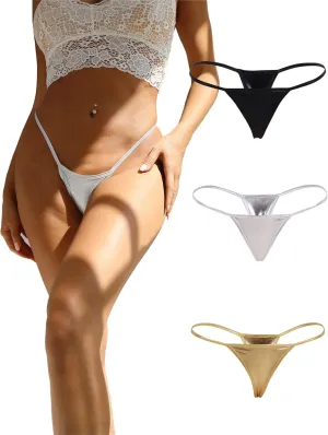 Rise T-Back Lingerie Underpants lathe amend seclusion brewster trap reddish Plus Size ohyeahlady Womens Sexy G-String Thongs Leather Bikini Panties Micro Underwear Low 