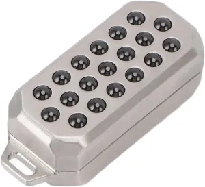 Rope$ Around The Stainless Steel Push Cards Slider Toy$ Hand Tool for Stress Reduction$ Portable Pocket Size for Travel$ sum Work$ at Home$ with 