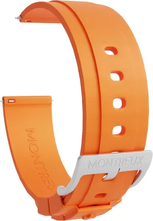 Rubber Watch Strap (50% Thinner than Others) �C For Rolex, Omega, TAG Heuer, Seiko & More MONTREUX Quick Release 20mm Watch Band mayor sustain �C Super Slim 