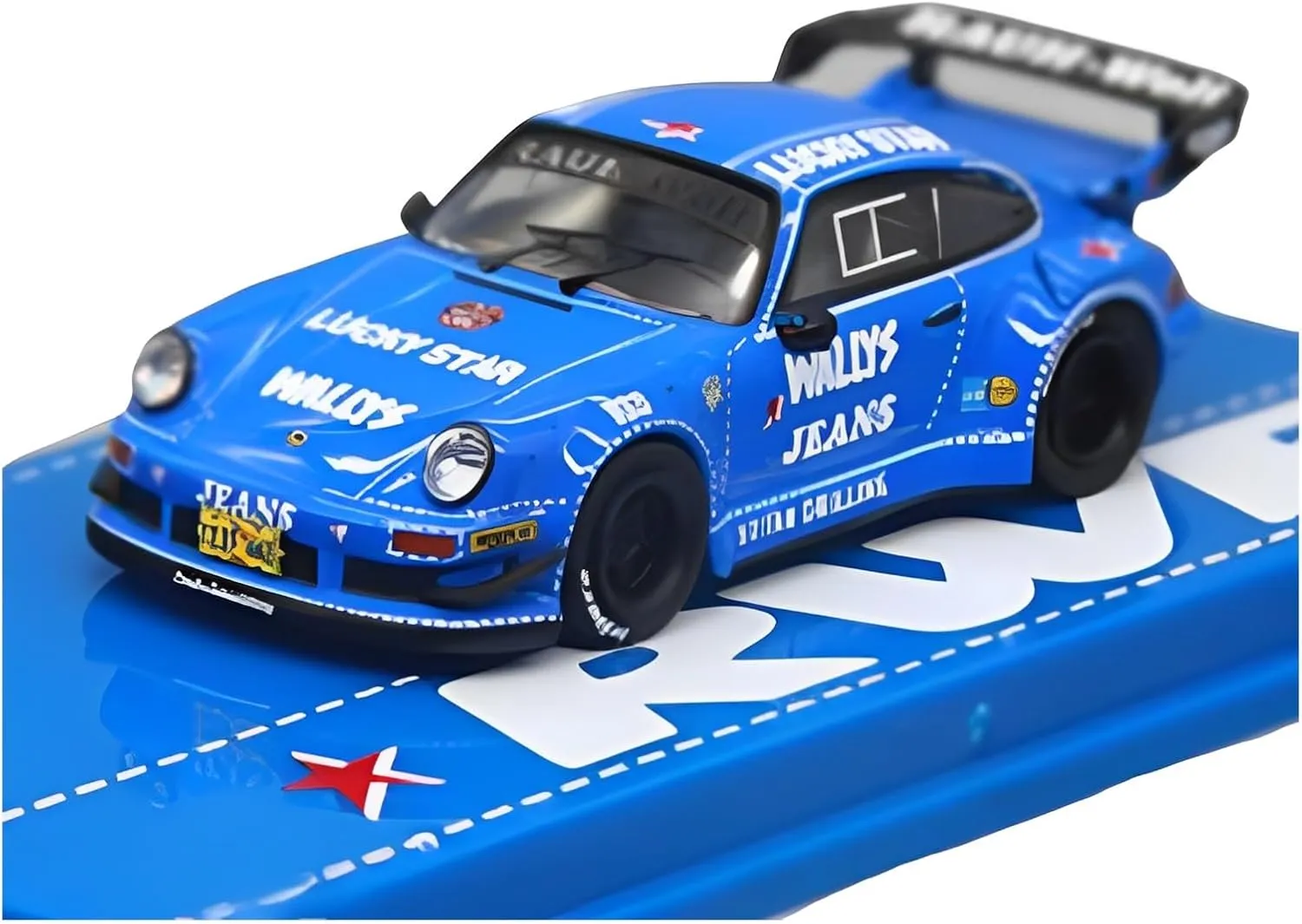 RWB 1 64 Wide-Body Conversion Version Alloy Car Model Decoration Collection Festive Deluxe Gift Resin Car Vehicle Model Fit for inclination Porsche 911 (930) 