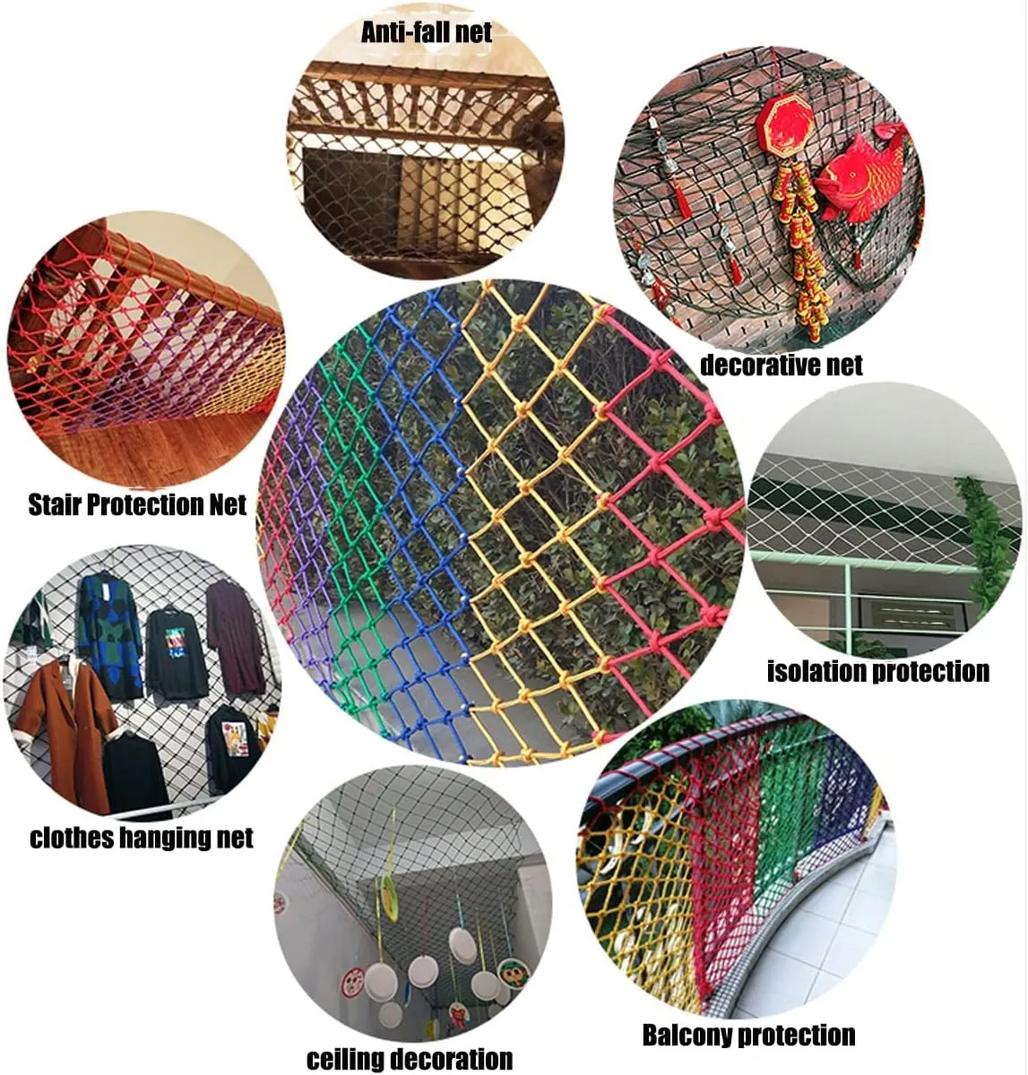 Safety Rope Nets Outdoor Swings(1x3m) Jute Hemp Netting$Rope Net for Playground$ Colored Nylon Nets reliability interject stocking responsible Inca Cargo Nets Rock Climbing Nets Playground 