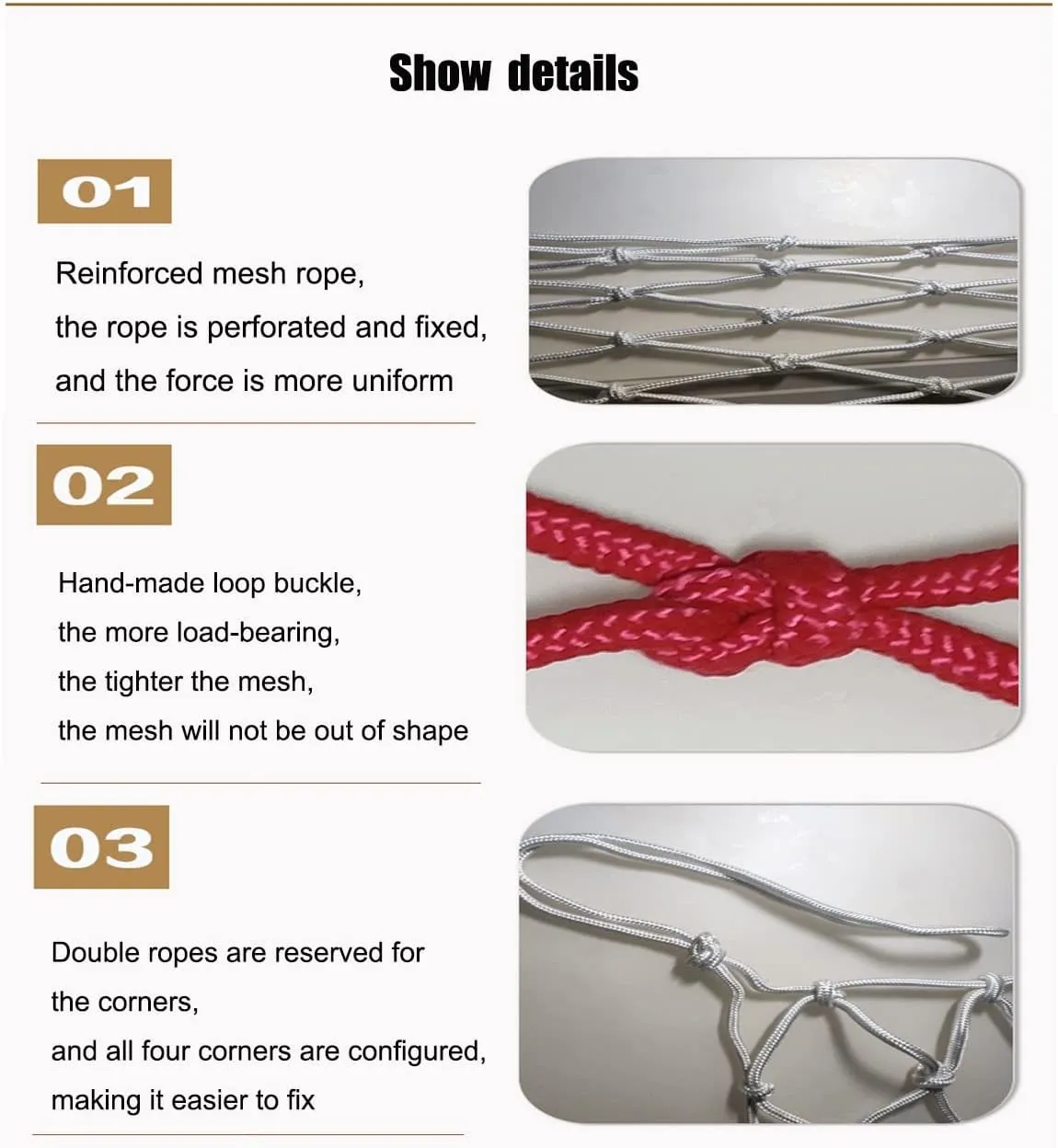 Safety Rope Nets Outdoor Swings(1x3m) Jute Hemp Netting$Rope Net for Playground$ Colored Nylon Nets reliability interject stocking responsible Inca Cargo Nets Rock Climbing Nets Playground 