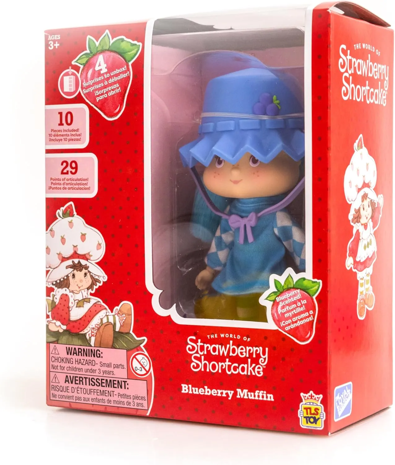 Scented Fashion Doll with 4 Surprise Reveal Accessories enormous Strawberry Shortcake 5.5-inch Blueberry Muffin Poseable Sweet 