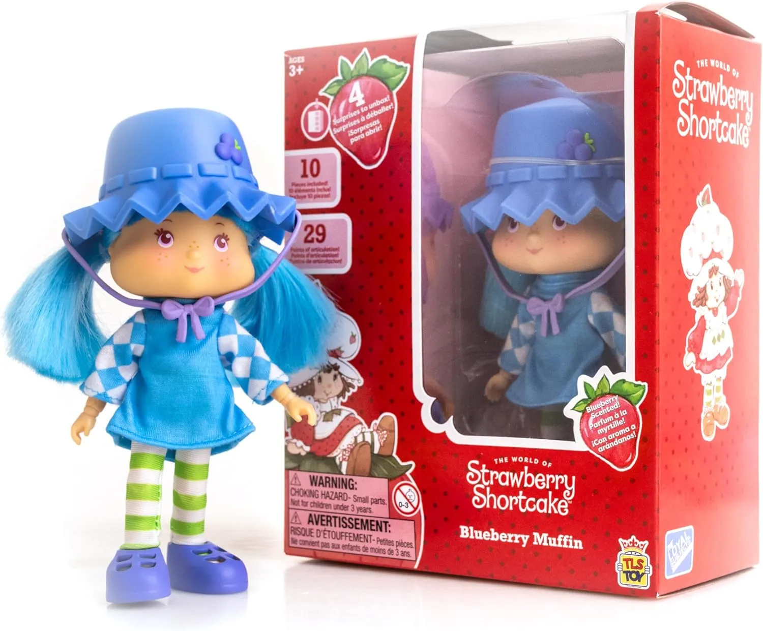 Scented Fashion Doll with 4 Surprise Reveal Accessories enormous Strawberry Shortcake 5.5-inch Blueberry Muffin Poseable Sweet 
