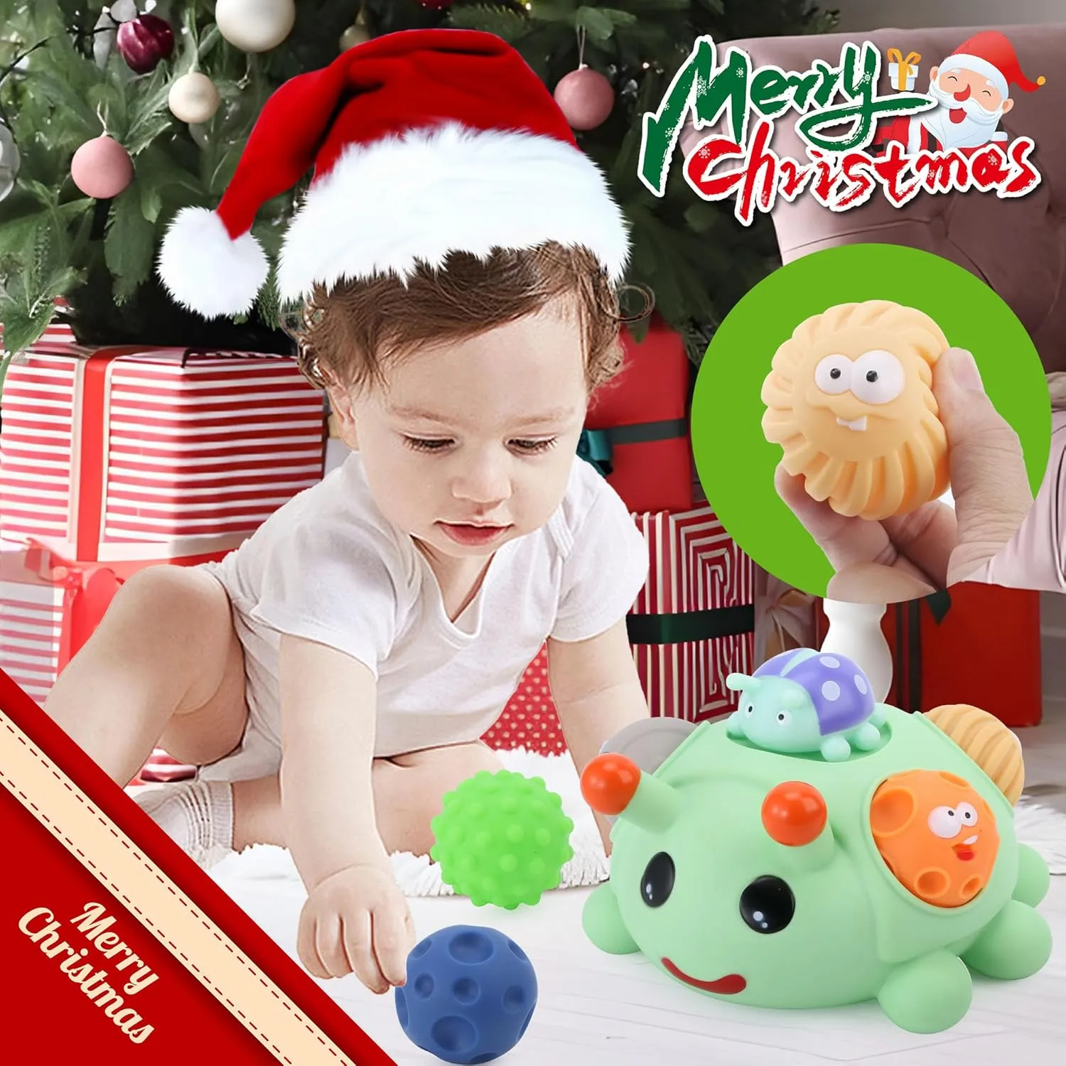 Sensory Balls in Ball for Babies 6-12 Months$ Promotes Hand-Eye Coordination$ Fine Motor Skills Baby heater read religion rotate Sensory Toys Montessori Balls for Toddlers 1-3$ Perfect Teething Gift$ 