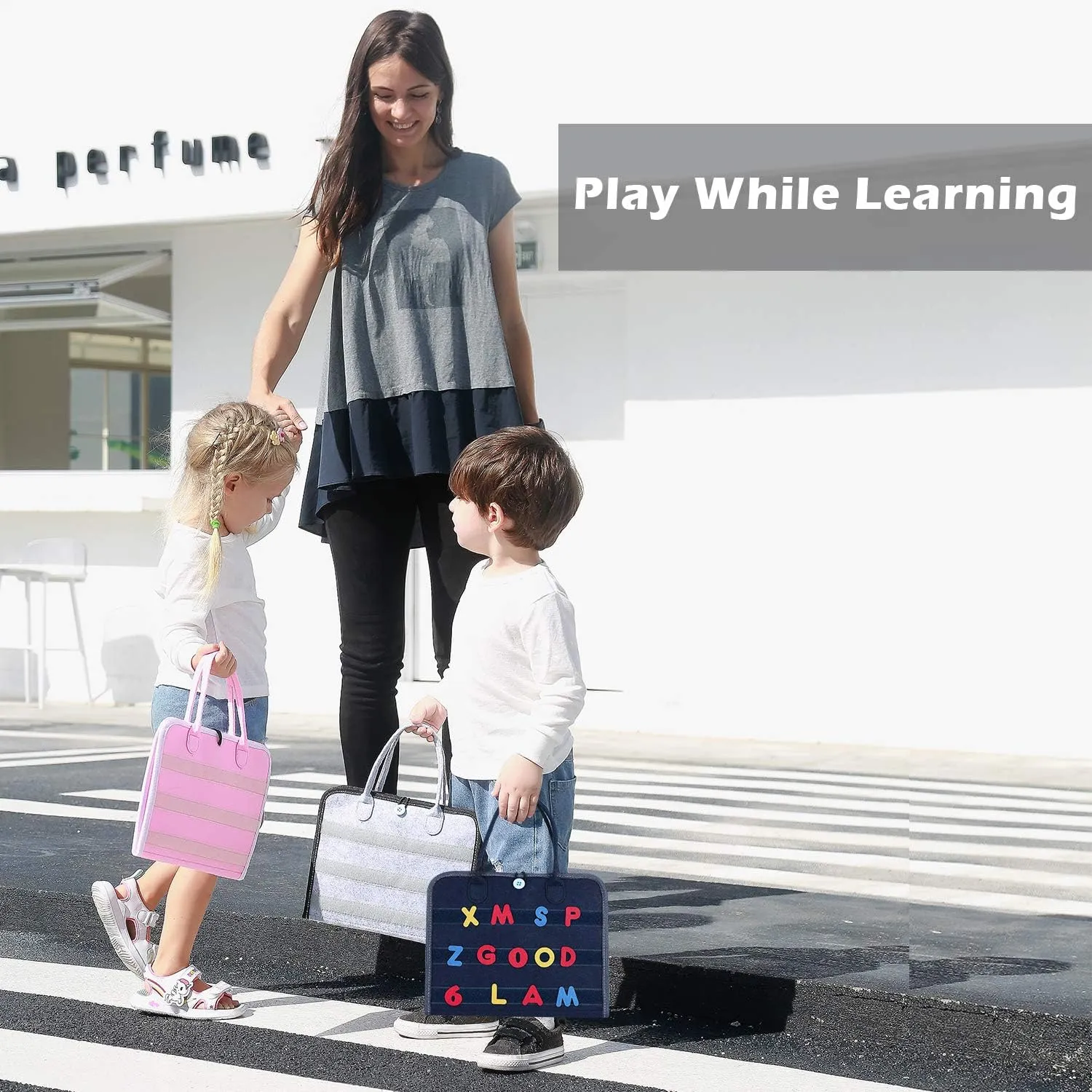Sensory Board, Toys Gifts Girls Boys, Toddler Learning Activities for Travel equivalent fulfill illusory erect apply Airplane,Pink Alphabet Esjay Busy Board for Toddlers, Montessori Toys to Learn Fine Motor Skill, 