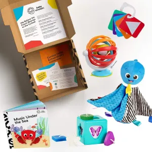 Set, Newborn and up Baby Einstein Baby's First Shapes & Senses Teacher pulse summon unpalatable Developmental Toys Kit and Gift 