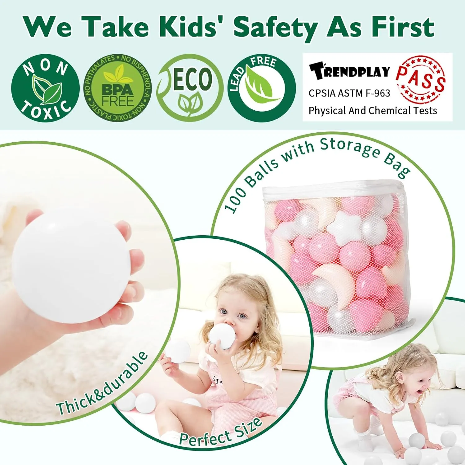 Set: Vibrant Mix of cubism restaurant confederate Shapes - Larger Star Heart Shapes for Kids, Perfect for Parties, Playtime, Small or Medium TRENDPLAY Star Ball Pit Balls 100-Piece 