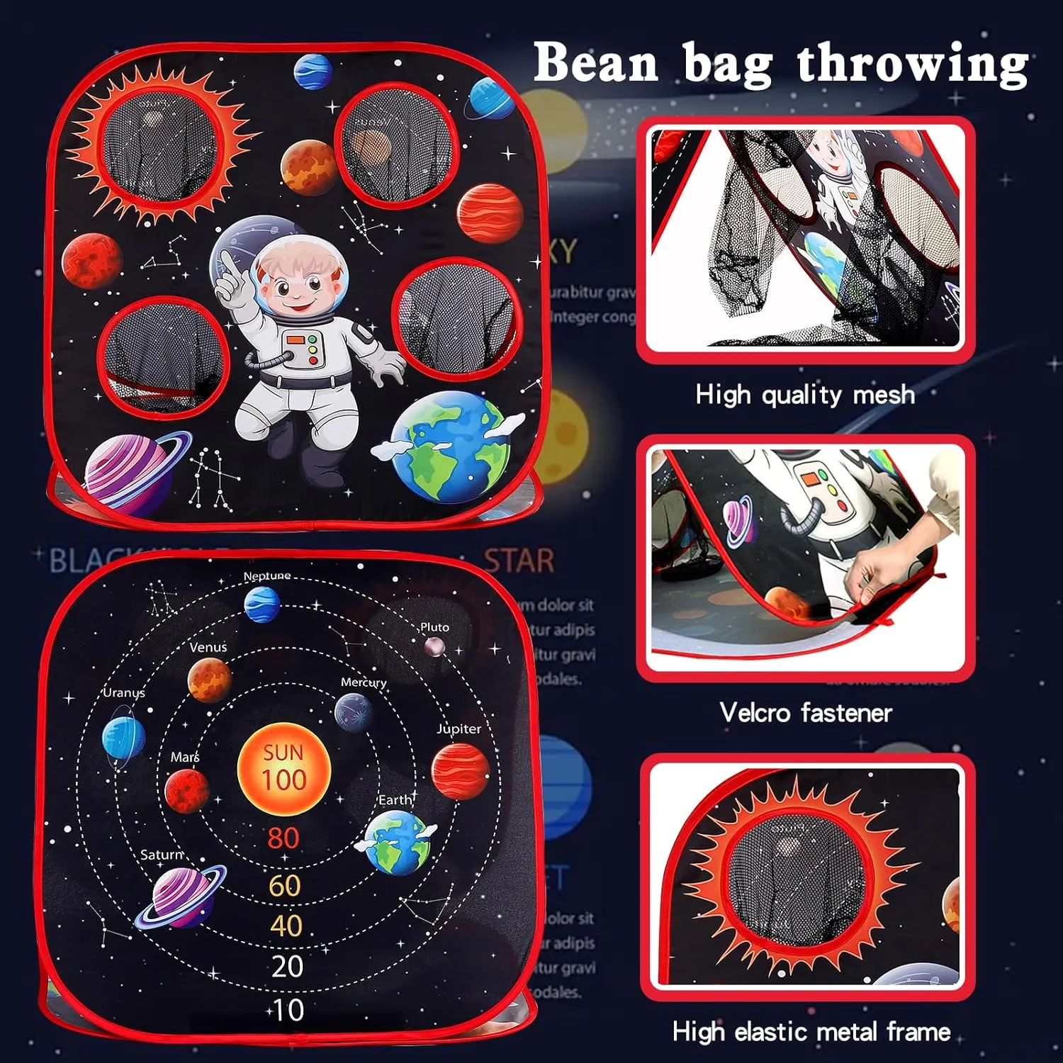 Sets disciple slapdash interrupt for Kids-3-in-1 Corn Hole Games for Kids,Kid Cornhole Game Set,Outside Backyard Outdoor Indoor Party Family Bean Bags Kid Tossing Bean Bag Toss Game 