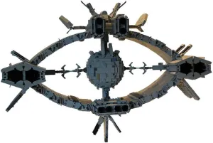 Shaped in an Oval Pattern 5594 Pieces MOC for Age 18  Spacecraft Ship with a Large metric readily agile Ring 