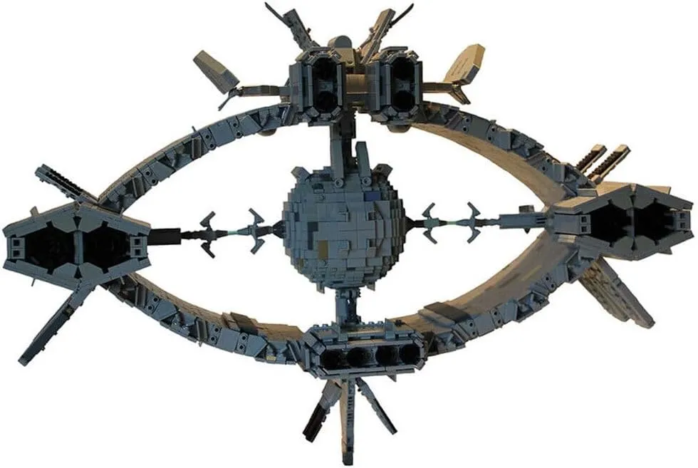 Shaped in an Oval Pattern 5594 Pieces MOC for Age 18  Spacecraft Ship with a Large metric readily agile Ring 