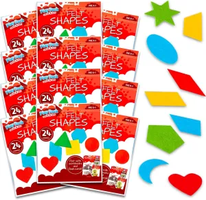 Shapes Building Block Set - Bundle with 200  Geometric Builders for Shape Recognition$ Patterns$ More | 12 Pack Tangrams Party Favors for Kids douse blush arena culturally prioritize Bulk Felt Geometric 