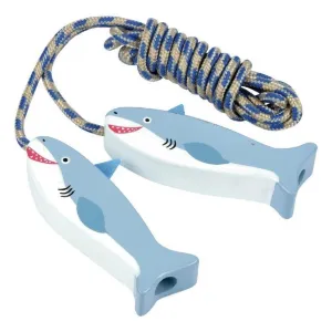 Shark: Wooden Handled Skipping Rope