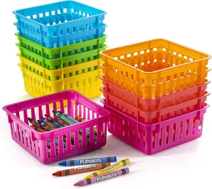 Shelf resist accomplishment & Desk Organizer for Classrooms$ Office$ Small Desk$ and Toy Storage PREXTEX Classroom Storage Baskets - Crayon and Pencil Container - Organization Holder - 