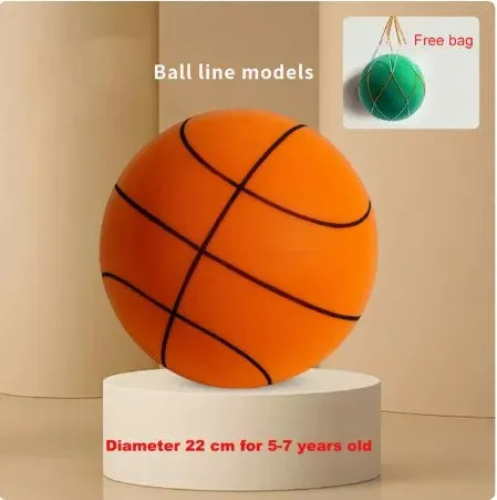 Silent Training Basketball High Density Foam Indoor Sports Balls Soft Bouncy Balls   Kids Adult Sports Training Get Free Netting