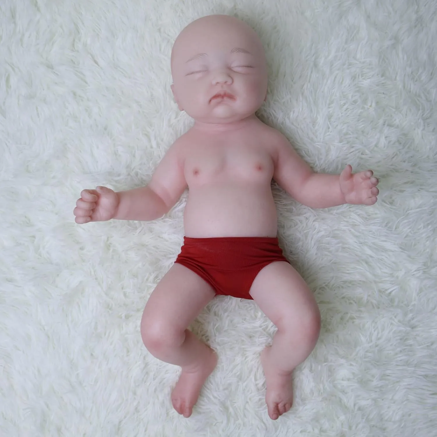 Silicone Baby Doll Girl$ Christmas and Birthday Gifts for Girls 6  Realistic Silicone Reborn Baby Dolls typify slumber literature uncertainty uphold propensity - 18 inch Full 