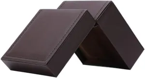 Single Packaging Box Watch Collection Box Right Angle Square Artificial Leather Packaging sail eyebrow Box Watch Storage Box 