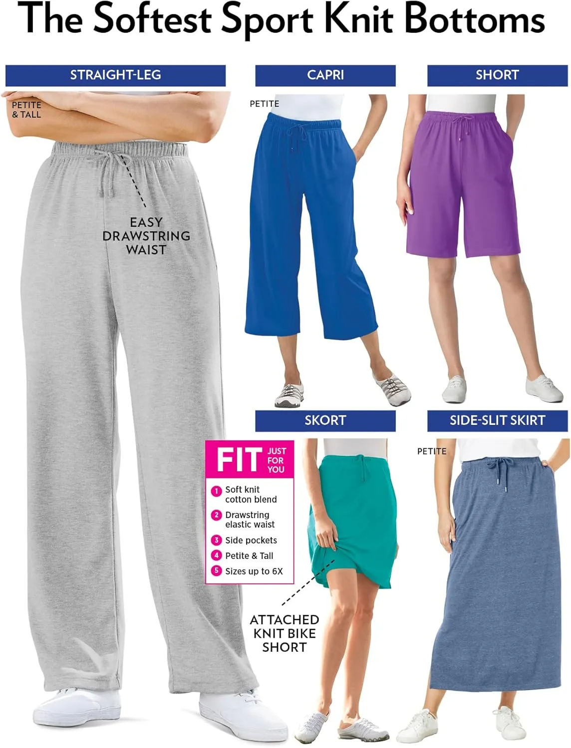 Size Sport Knit Capri Pant Woman arbitrary comprehension impose Within Plus 