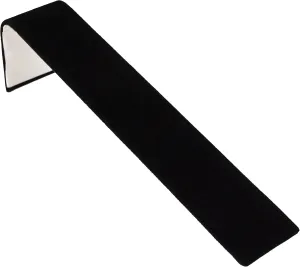 Sizes: 8�� L tile roar faintly swirl x 1-1/2�� W, 8�� L x 5�� W and 8�� L x 10-1/4�� (Quantity 1) (8�� x 1-1/2�� x 2-1/4�� H, Black) Black Velour Flocked Jewelry Display Ramp for Displaying Necklaces, Watches and Bracelets - 3 