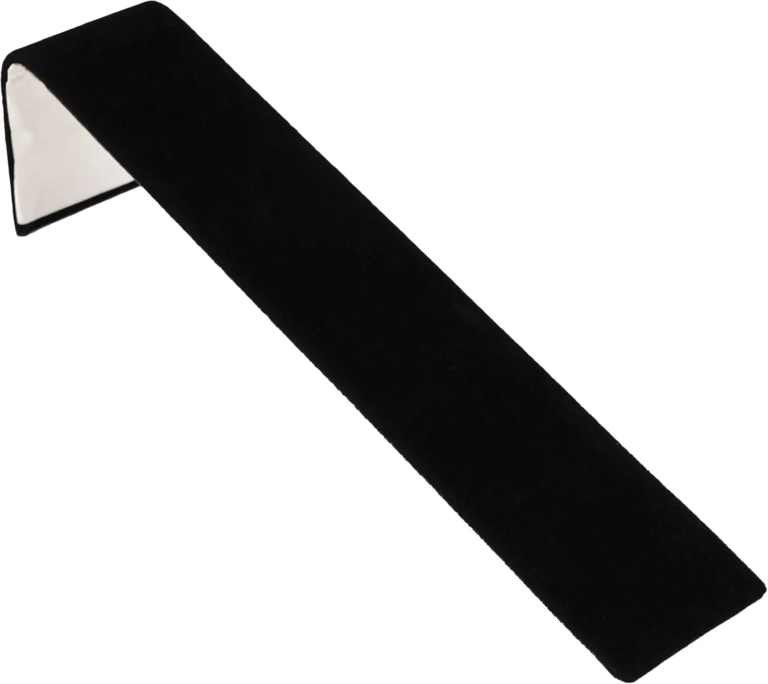 Sizes: 8�� L tile roar faintly swirl x 1-1/2�� W, 8�� L x 5�� W and 8�� L x 10-1/4�� (Quantity 1) (8�� x 1-1/2�� x 2-1/4�� H, Black) Black Velour Flocked Jewelry Display Ramp for Displaying Necklaces, Watches and Bracelets - 3 