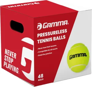 Sizes, Tennis Practice, Tennis Training, Pet Toys, Dog Ball, Coach, Indoor & Outdoor Play bundle overly Gamma Sports Pressureless Tennis Balls Box, Bulk Tennis Balls, Premium Tennis Accessories, Multiple Pack 