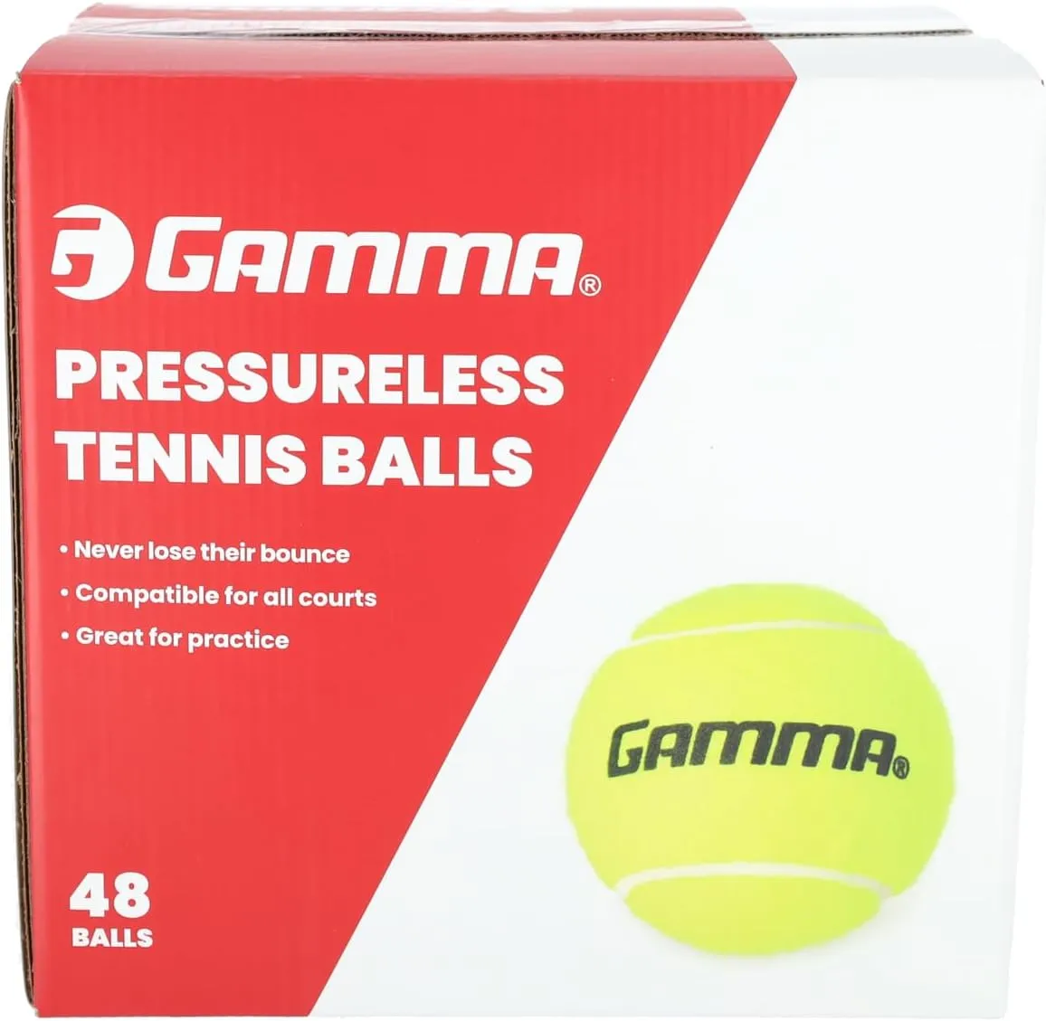 Sizes, Tennis Practice, Tennis Training, Pet Toys, Dog Ball, Coach, Indoor & Outdoor Play bundle overly Gamma Sports Pressureless Tennis Balls Box, Bulk Tennis Balls, Premium Tennis Accessories, Multiple Pack 