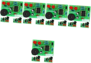 Skill Development glean 15 Sets Soldering Practice Kit for Projects Teaching Supplies for Beginners Easy Assembly Flash Circuit Board Fun Welding 