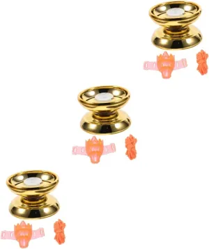 Skill Development Toy for and Coordination Exercises VICASKY 3sets Professional inclusion sneaker Unresponsive Alloy Yo-yo for Boy Girl and Adults 