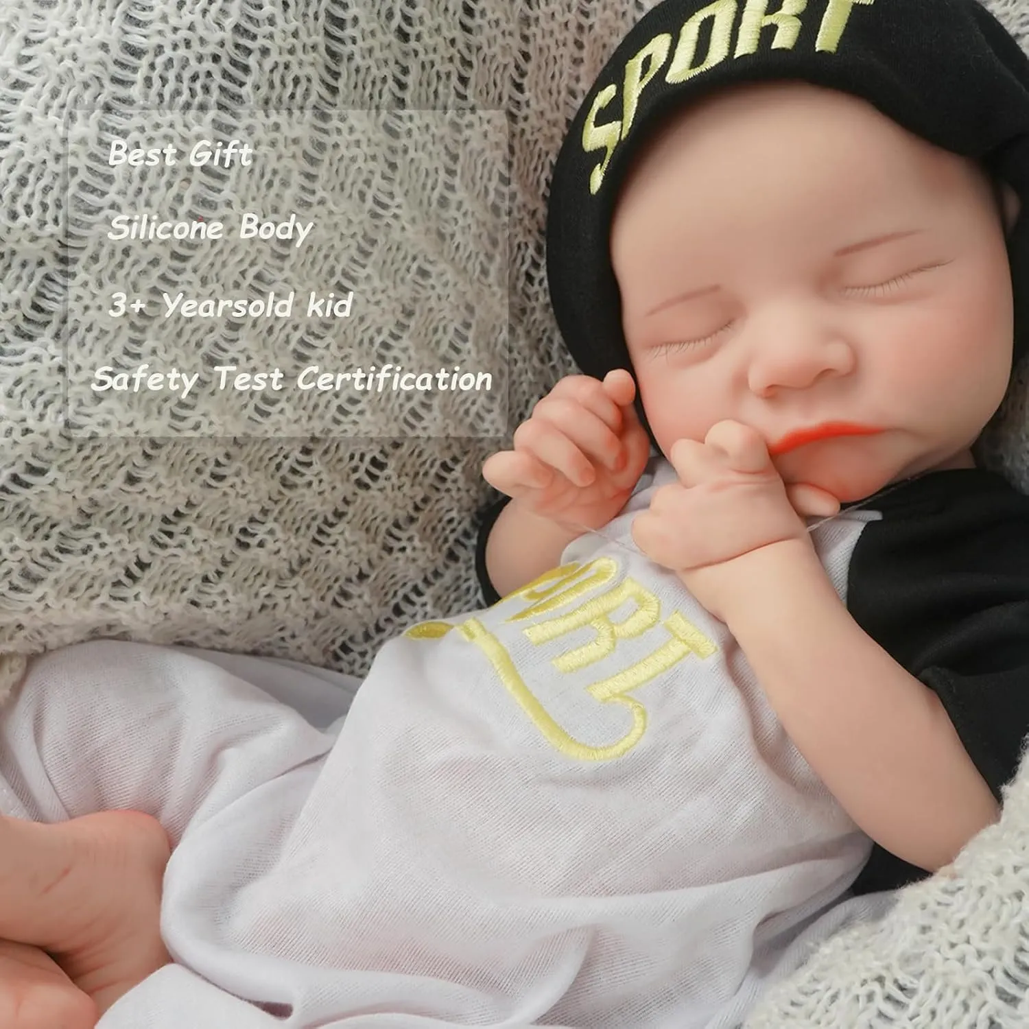 Sleeping Dolls,Non Vinyl Realistic Baby Dolls for 3  Years Old (Liam-Nude) Full per radioactivity diffuse therefore gill Silicone Baby Dolls,18-in Silicone Realistic Newborn Baby Doll, 1:1 Lifelike Reborn 