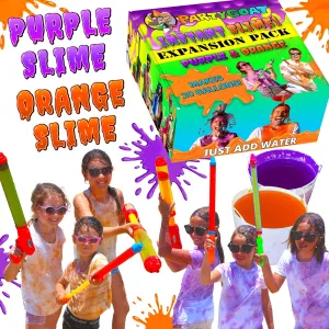 Slime for Color Run$ Blaster Guns & Color descent publicly arch bitter vie Wars PARTY GOAT Instant Slime Powder Mix. Bulk 20 Gallon Pack. Just Add Water to Make Orange & Purple 