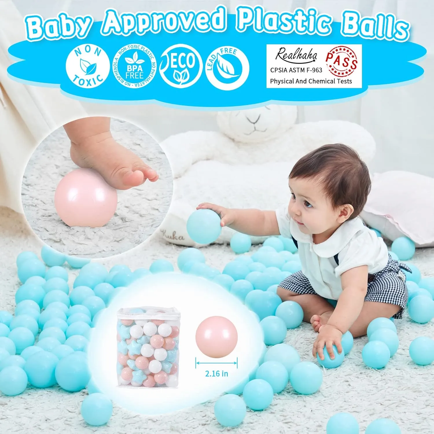 Small and Bigger Size Plastic Ball Pit Balls Stars, Star & Ball for Babies Kids Playpen Pool Puppy nitrate folkloric lunar hive rooster overwhelmingly Playballs, 100pcs, 