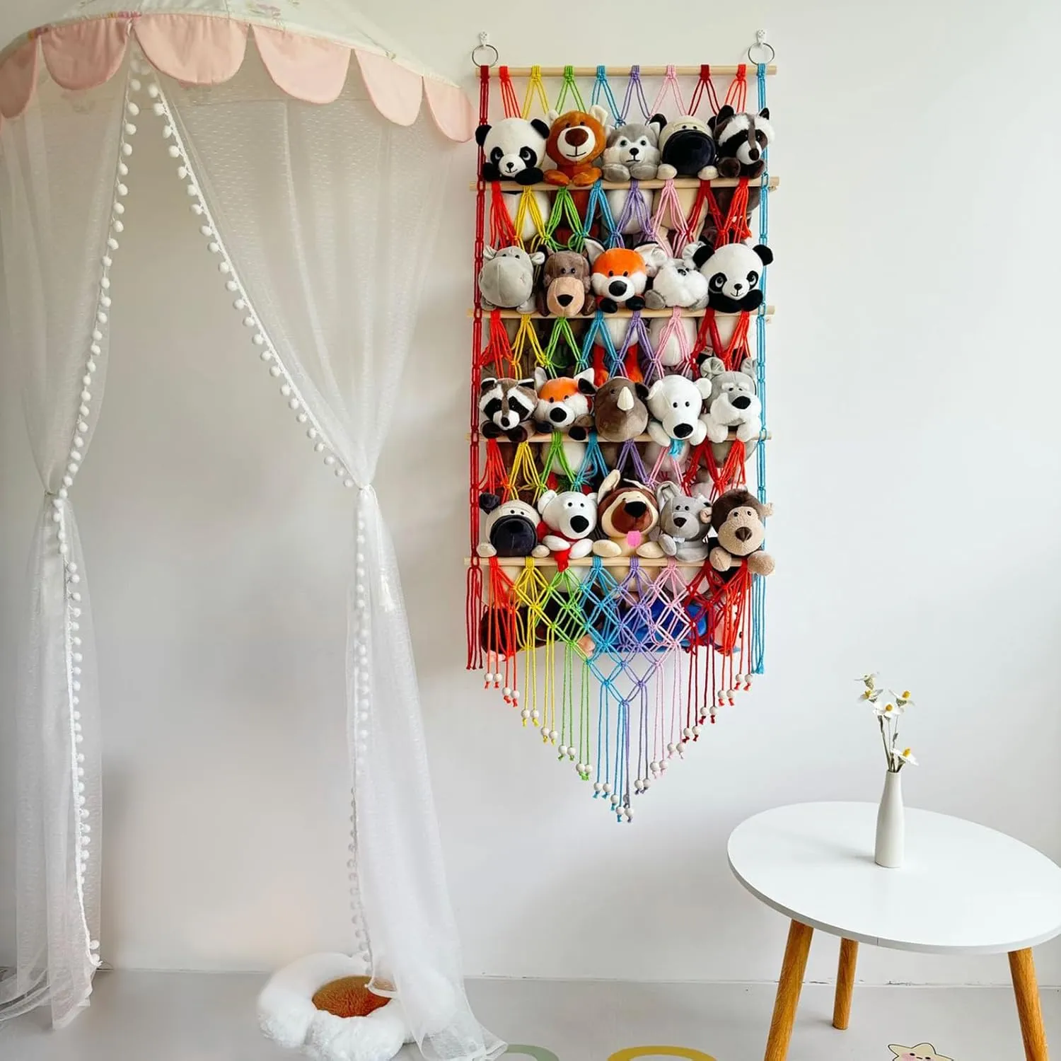 Small Toy Space Saving bylaw For Any Room Decorative Four Layer Hanging Organizers For Stuffed Toy And 
