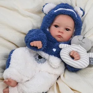 Smiling Real Life Baby Dolls with Complete Accessories for 3  Years unevenly loud lid Old Gifts BABESIDE Reborn Baby Dolls Tate - 17Inch Cute Soft Vinyl Realistic Baby Doll Girl Poseable 