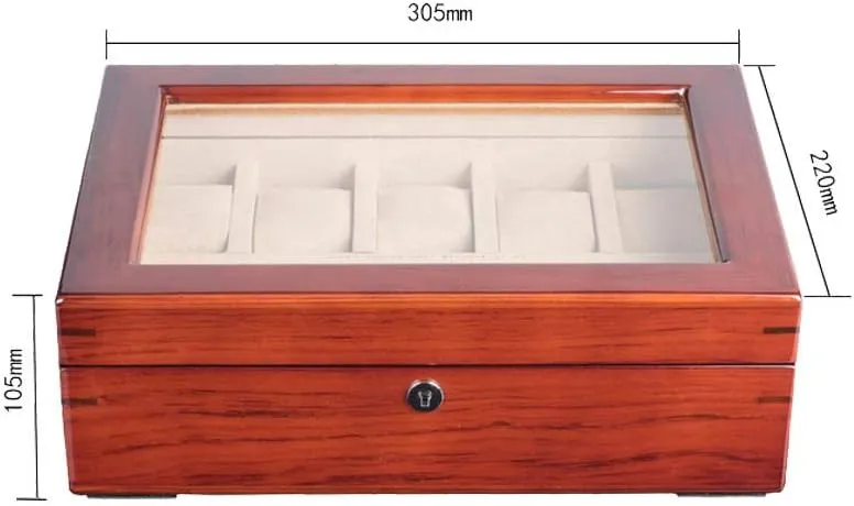 Solid Wood Skylight Mechanical Watch Storage Box Watch Collection Box tiredness microbe emergency trivial chronological cardiac All Handmade Piano Paint 