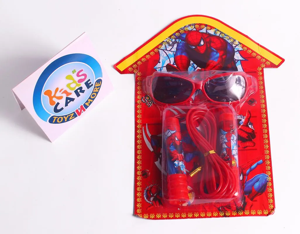 Spider Man Skipping Rope and Sun Glasses Set (8878)